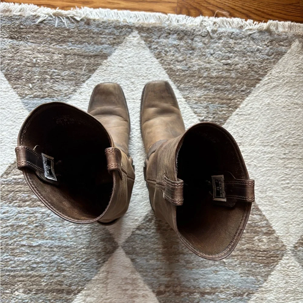 Frye Distressed Brown Leather Boots - Picture 8 of 8